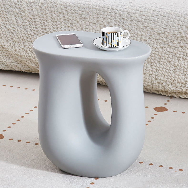Modern Minimalist Ellipse PE Plastic Coffee Table For Living Room
