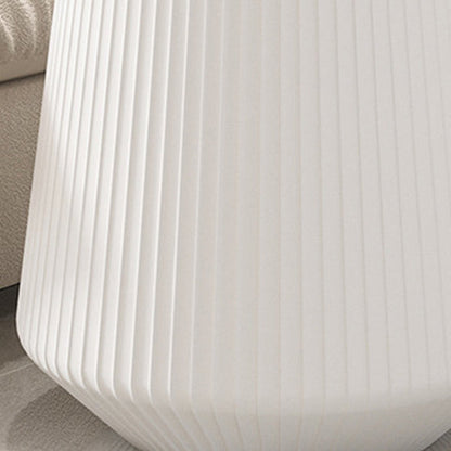 Modern Minimalist Round Stone Slab PU Leather Solid Wood Coffee Table For Living Room