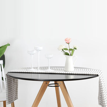 Modern Minimalist Round MDF Beech Wood Dining Table For 3-4 Seats