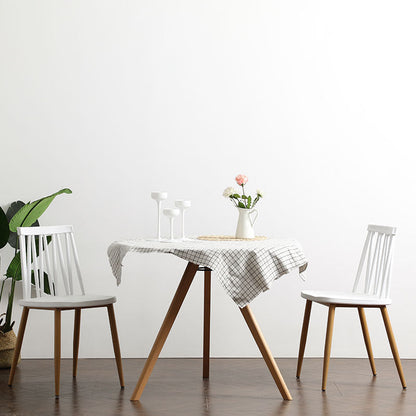 Modern Minimalist Round MDF Beech Wood Dining Table For 3-4 Seats