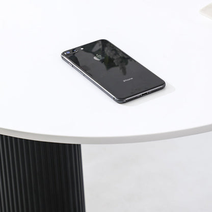 Contemporary Nordic Ellipse MDF ABS Dining Table For 3-4 Seats