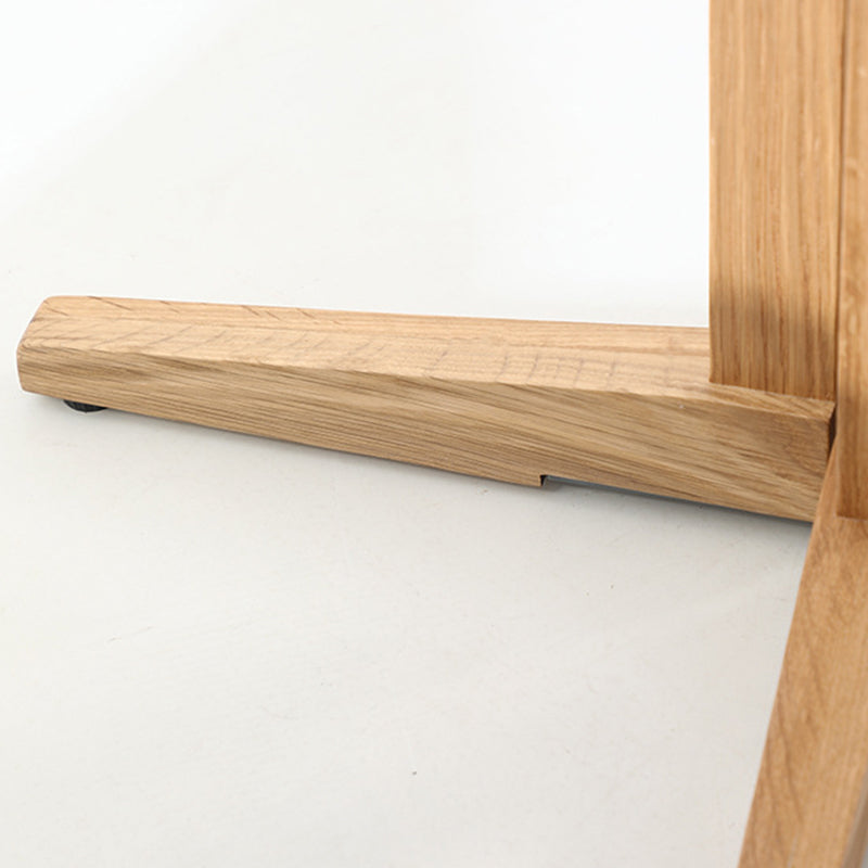 Contemporary Nordic Round MDF Oak Wood Dining Table For 2-3 Seats