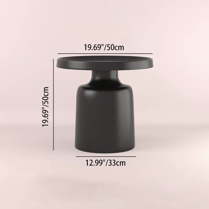 Modern Minimalist Round Iron Coffee Table For Living Room