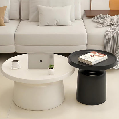 Modern Minimalist Round Iron Coffee Table For Living Room