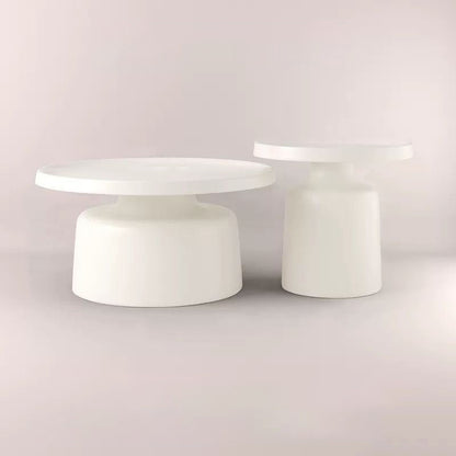 Modern Minimalist Round Iron Coffee Table For Living Room