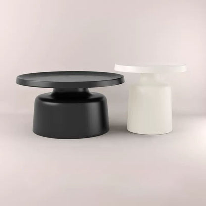 Modern Minimalist Round Iron Coffee Table For Living Room
