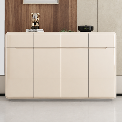 Modern Minimalist Rectangular HDF Shoe Storage 4-Tier For Entryways