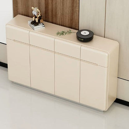 Modern Minimalist Rectangular HDF Shoe Storage 4-Tier For Entryways