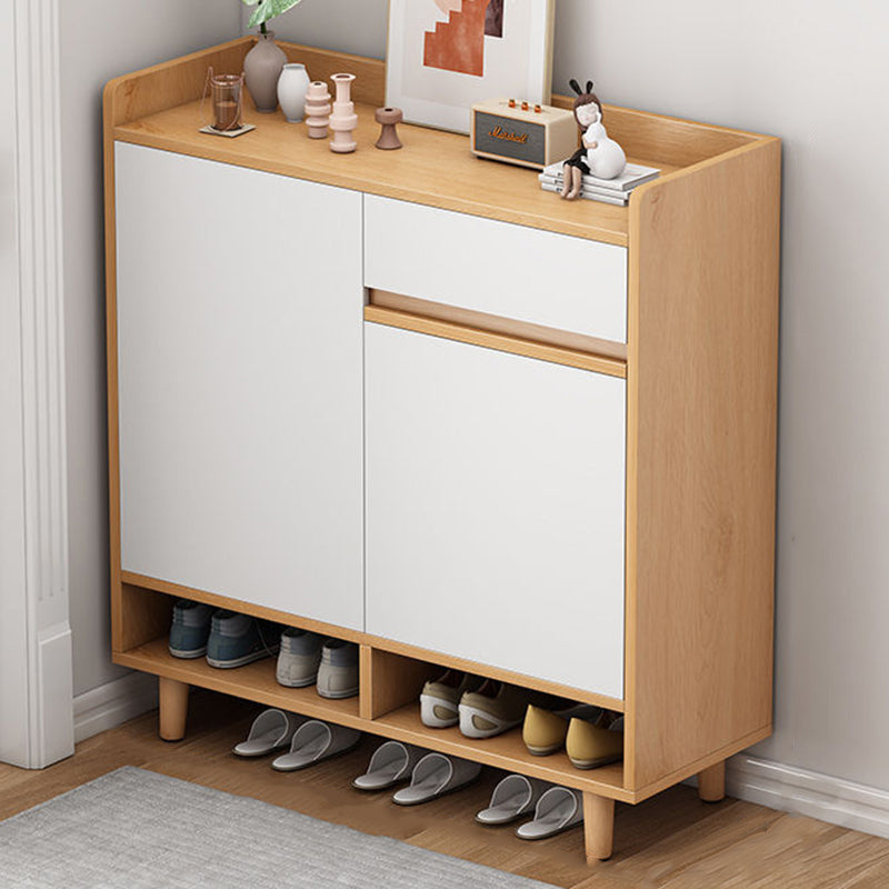 Modern Minimalist Rectangular MDF Shoe Storage 4-Tier For Entryways