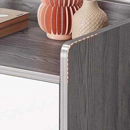 Modern Minimalist Rectangular MDF Shoe Storage 4-Tier For Entryways