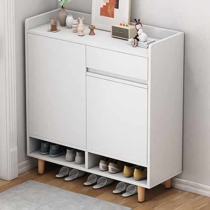 Modern Minimalist Rectangular MDF Shoe Storage 4-Tier For Entryways