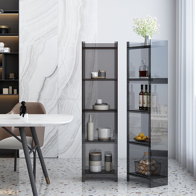 Modern Minimalist Square Rectangular Acrylic Display Rack 4/5-Tier For Living Room