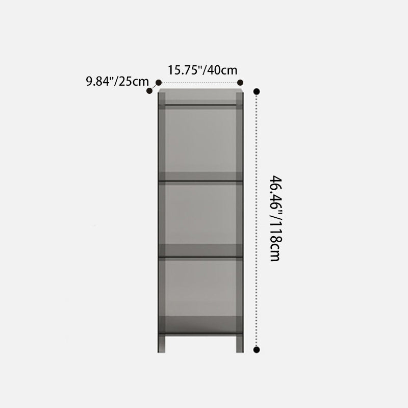 Modern Minimalist Square Rectangular Acrylic Display Rack 4/5-Tier For Living Room