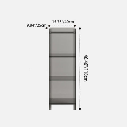 Modern Minimalist Square Rectangular Acrylic Display Rack 4/5-Tier For Living Room