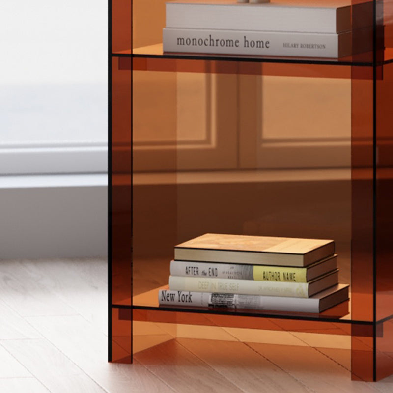 Modern Minimalist Square Rectangular Acrylic Display Rack 4/5-Tier For Living Room