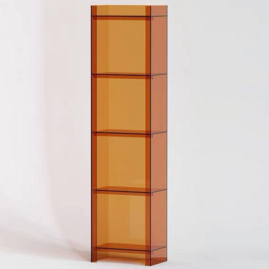 Modern Minimalist Square Rectangular Acrylic Display Rack 4/5-Tier For Living Room