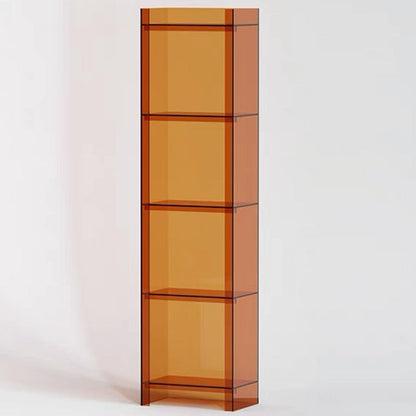 Modern Minimalist Square Rectangular Acrylic Display Rack 4/5-Tier For Living Room