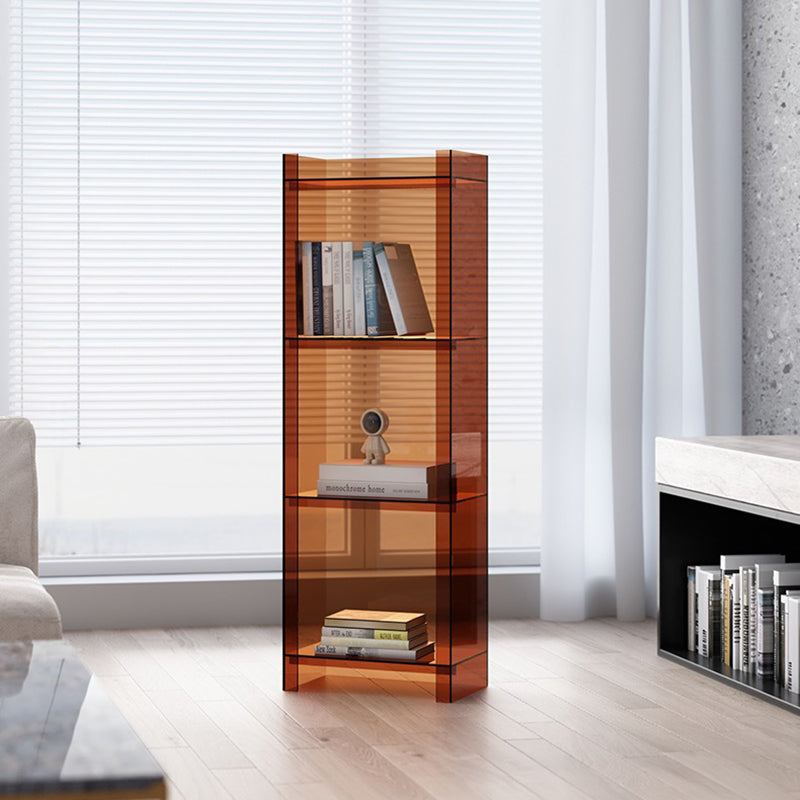 Modern Minimalist Square Rectangular Acrylic Display Rack 4/5-Tier For Living Room