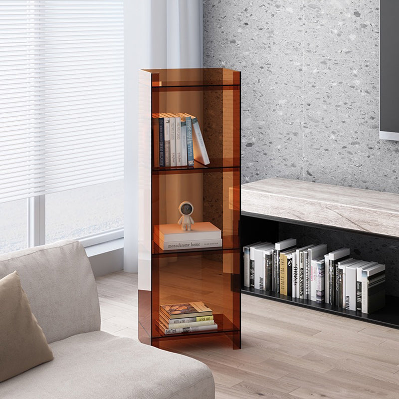Modern Minimalist Square Rectangular Acrylic Display Rack 4/5-Tier For Living Room