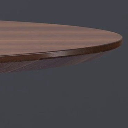 Contemporary Nordic Round Rubberwood Dining Table For 4 Seats