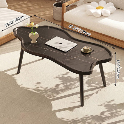 Modern Minimalist Cloud-shaped HDF Iron Coffee Table For Living Room