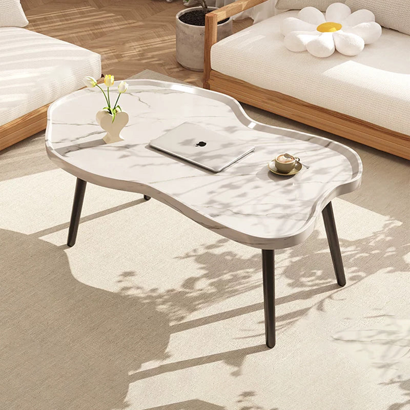 Modern Minimalist Cloud-shaped HDF Iron Coffee Table For Living Room