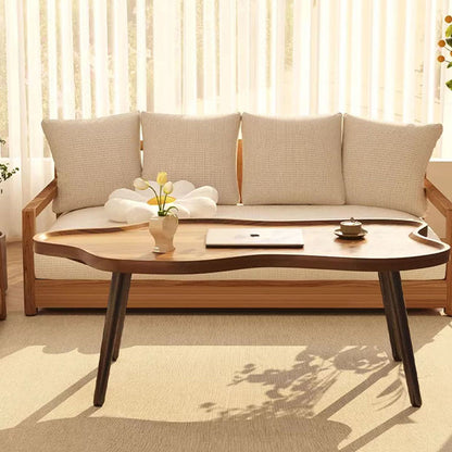 Modern Minimalist Cloud-shaped HDF Iron Coffee Table For Living Room