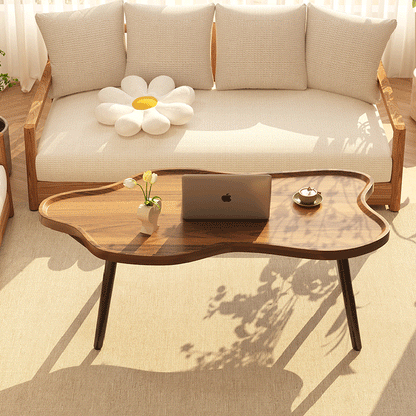 Modern Minimalist Cloud-shaped HDF Iron Coffee Table For Living Room