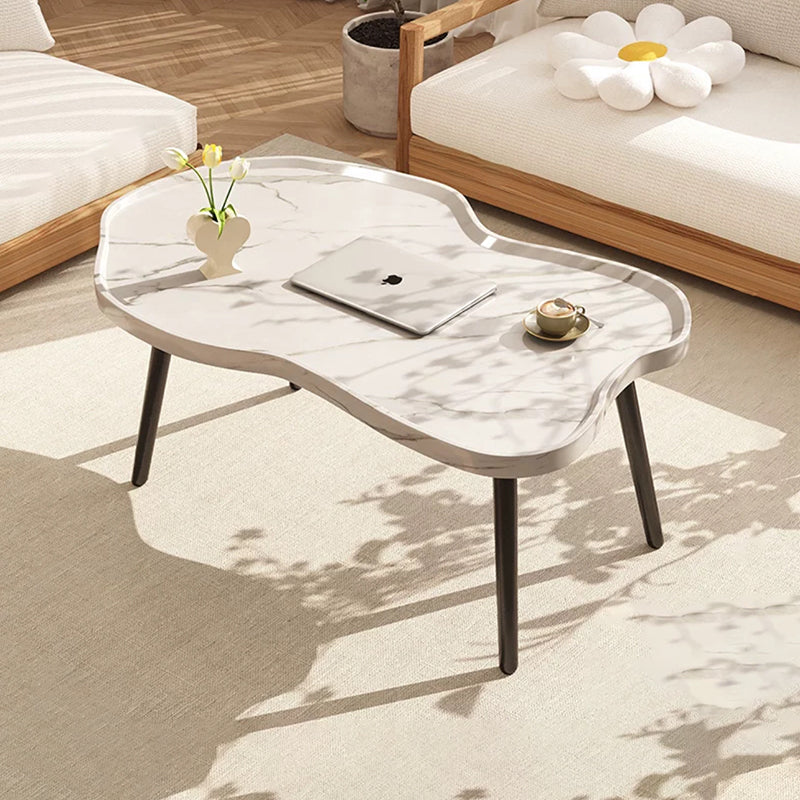 Modern Minimalist Cloud-shaped HDF Iron Coffee Table For Living Room