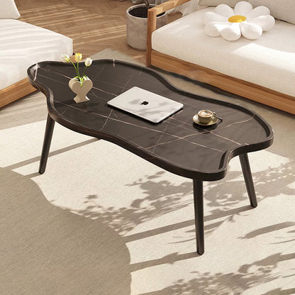 Modern Minimalist Cloud-shaped HDF Iron Coffee Table For Living Room