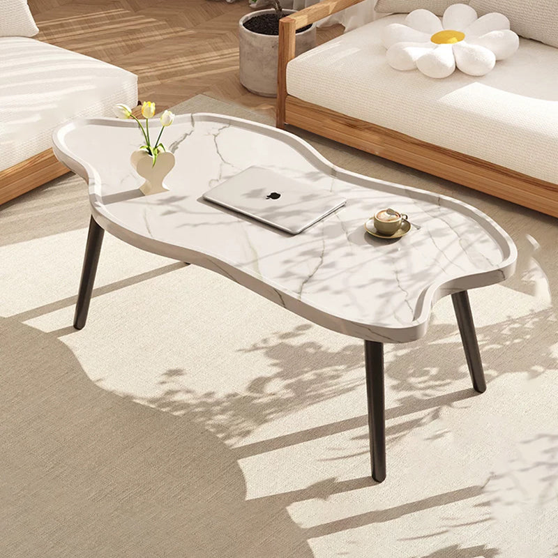 Modern Minimalist Cloud-shaped HDF Iron Coffee Table For Living Room