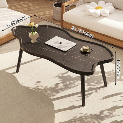 Modern Minimalist Cloud-shaped HDF Iron Coffee Table For Living Room