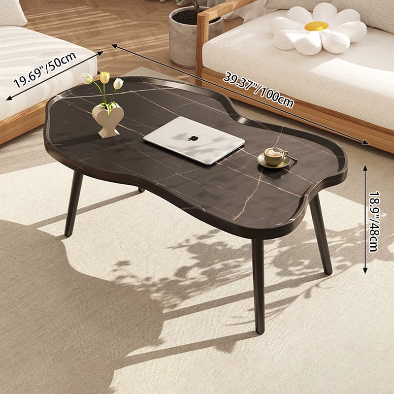 Modern Minimalist Cloud-shaped HDF Iron Coffee Table For Living Room