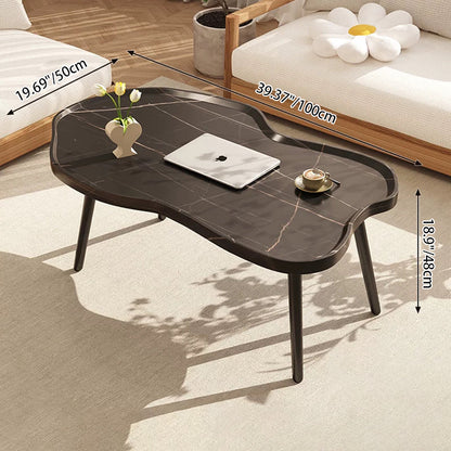 Modern Minimalist Cloud-shaped HDF Iron Coffee Table For Living Room