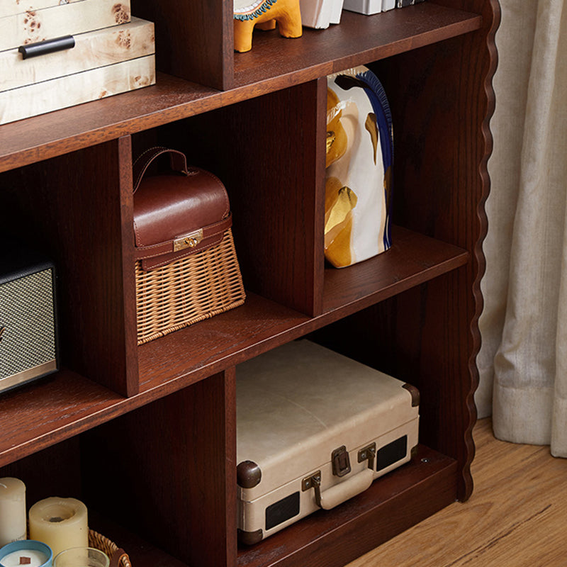 Traditional French Rectangular Oak Wood Ash Wood Solid Wood Eco Board Display Rack 4-Tier For Living Room