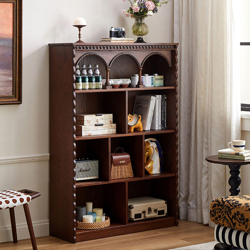 Traditional French Rectangular Oak Wood Ash Wood Solid Wood Eco Board Display Rack 4-Tier For Living Room