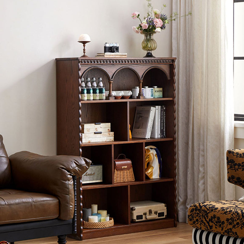 Traditional French Rectangular Oak Wood Ash Wood Solid Wood Eco Board Display Rack 4-Tier For Living Room