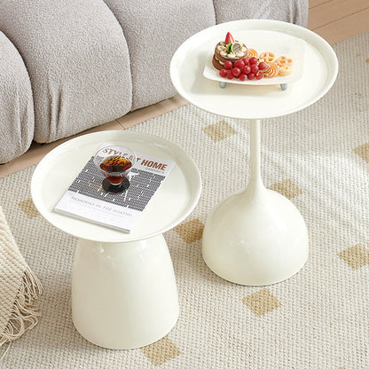 Modern Minimalist Round Iron End Table For Living Room