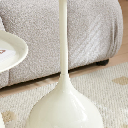 Modern Minimalist Round Iron End Table For Living Room
