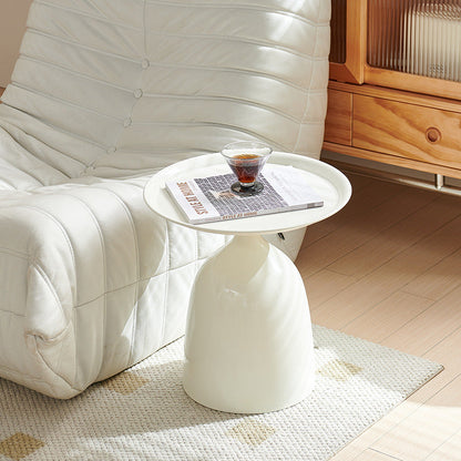 Modern Minimalist Round Iron End Table For Living Room