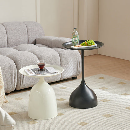 Modern Minimalist Round Iron End Table For Living Room