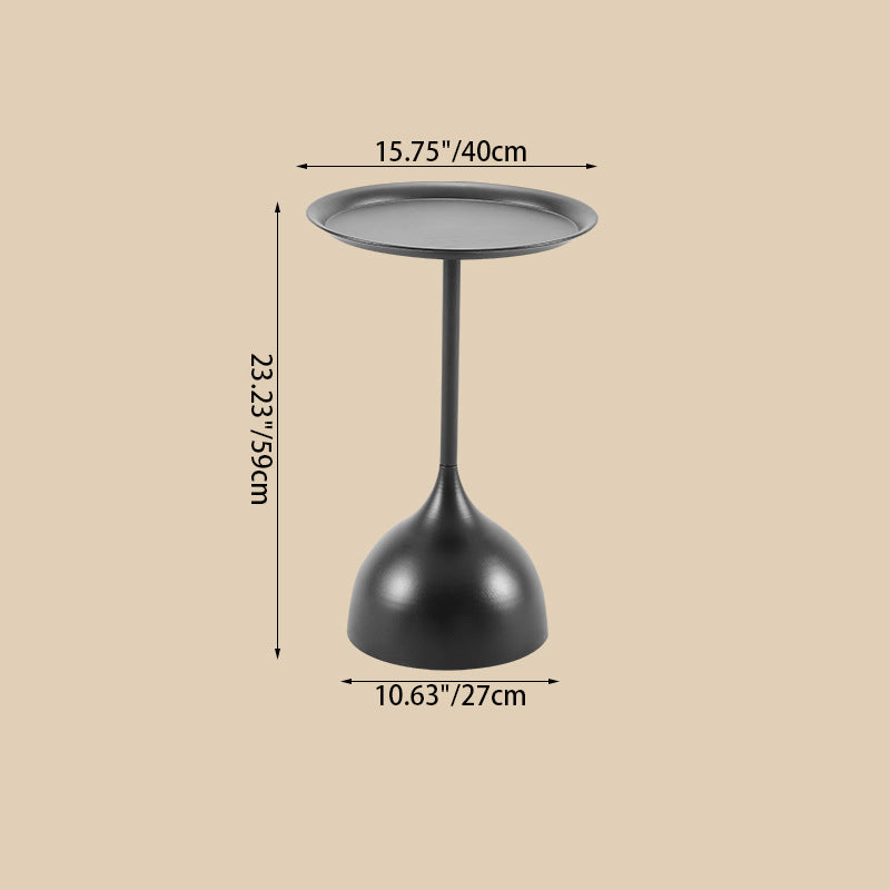 Modern Minimalist Round Iron End Table For Living Room
