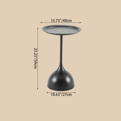 Modern Minimalist Round Iron End Table For Living Room