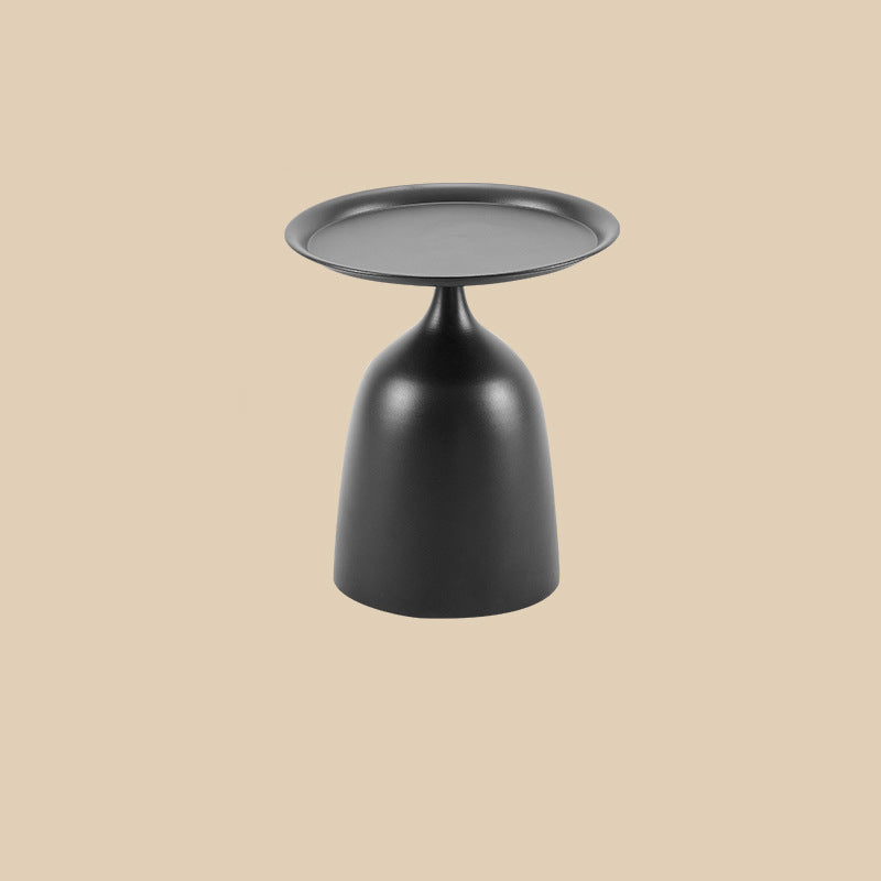Modern Minimalist Round Iron End Table For Living Room
