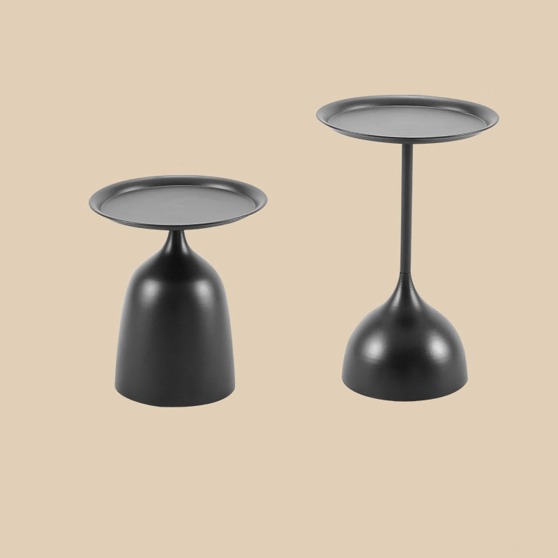 Modern Minimalist Round Iron End Table For Living Room