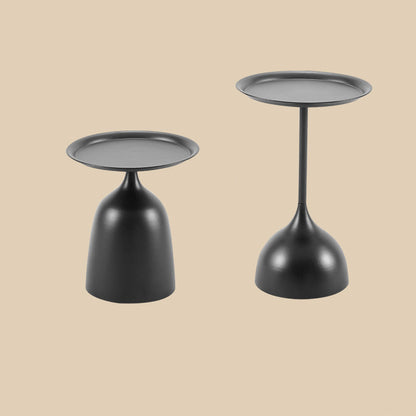 Modern Minimalist Round Iron End Table For Living Room