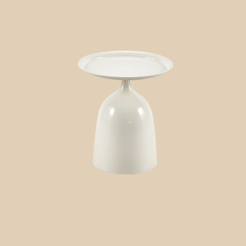Modern Minimalist Round Iron End Table For Living Room