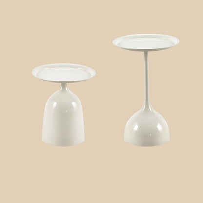 Modern Minimalist Round Iron End Table For Living Room