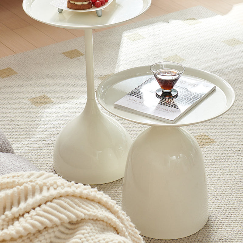 Modern Minimalist Round Iron End Table For Living Room