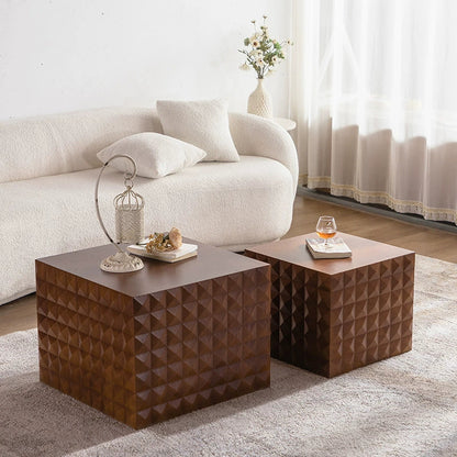 Contemporary Retro Square MDF Coffee Table For Living Room